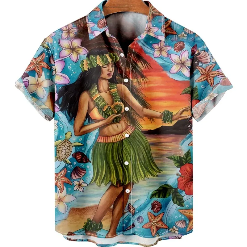 Vintage Hawaiian Floral Shirt - メンズ サマー ハワイアン柄 ヴィンテージ オーバーサイズ シャツ